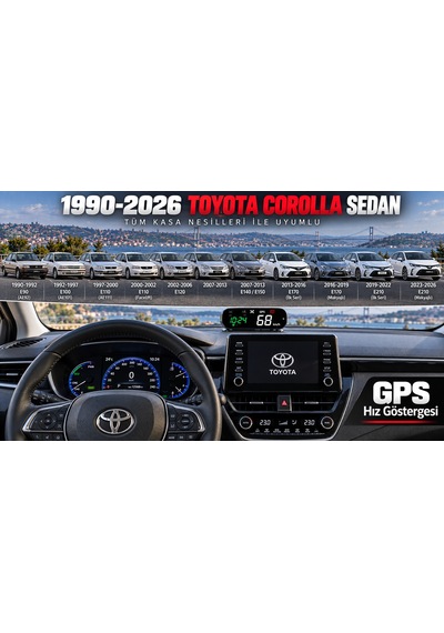 1990-2026 Toyota Corolla Gps Hız Göstergesi Hud Dijital Hız Saati