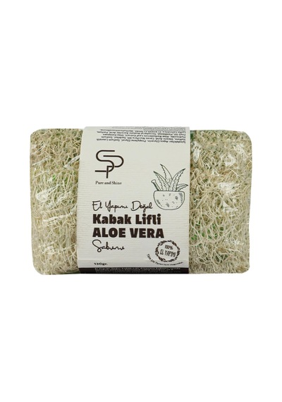 El Yapımı Doğal Kabak Lifli Aloevera Sabunu