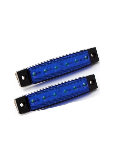 Parmak Led 12-24 Volt Çalışma Özelliği Su Geçirmez 10 Adet Mavi