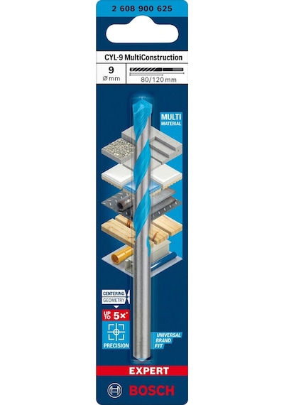 Bosch Expert 9x120 Mm Cyl-9 Çok Amaçlı Matkap Ucu 2608900625