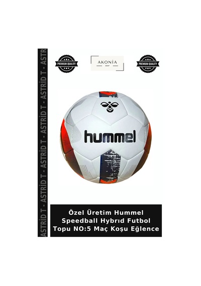 Özel Üretim Hummel Speedball Hybrıd Futbol Topu No:5 Maç Koşu Eğlence Çok Renkli
