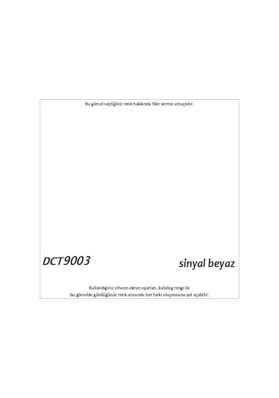 Decotone Pvc Boyası Ral 9003 - Sinyal Beyaz 0.2 KG