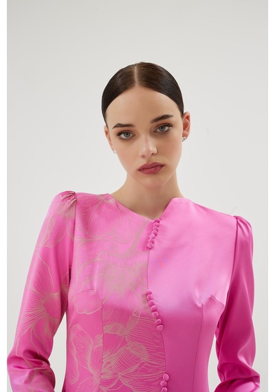 Senna Tırena Elbise Pembe Pembe