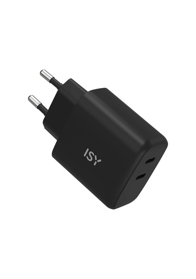 ISY IWC-0003 45 W 2XUSB C WT Güç Adaptörü Siyah