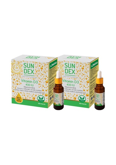 Sundex Vitamin D3 400 IU 500 Damla 2 x 20 ML