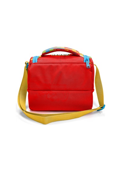 Coral High Kids Renkli Blok Desenli Thermo İki Katlı Beslenme Çantası 37216 Kırmızı