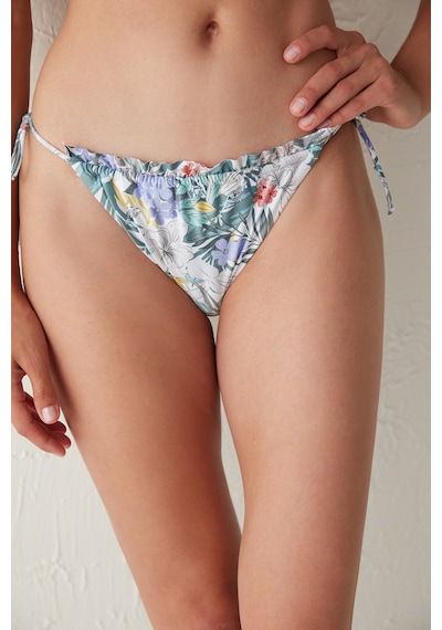 Penti Çok Renkli Dream Garden Çiçek Desenli Fırfır Detaylı Süper Bikini Altı