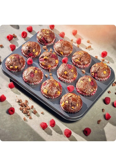 Cupcake Muffin Kalıbı 12'Li Kek Yanmaz Kurabiye Kalıbı Fırın Çör