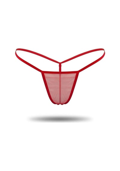 Angbutik 3'lü Renkli Transparan Tül String Tanga Tm0369 çok Renkli