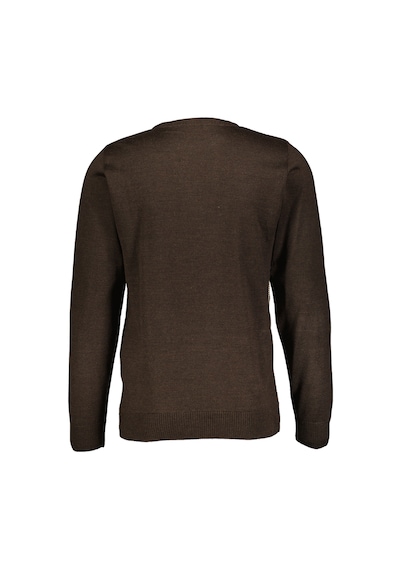 Finesuits Erkek Desenli Yünlü Kazak 2422201023.dsoyr Kahve Kahverengi
