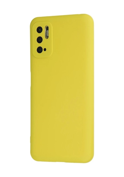 Xiaomi Redmi Note 10 5g Kılıf Nano İçi Kadife Silikon - Sarı 0.2M-Çok Renkli