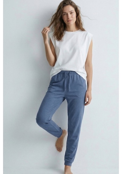 Elemge %100 Pamuk Compact Penye Süprem Kadın Pijama Altı Cepli Regular Fit Manşet Paça Esnek Terletmez İndg İndigo Elemge %100 Pamuk Compact Penye Süprem Kadın Pijama Altı Cepli Regular Fit Manşet Paça Esnek Terletmez İndg İndigo