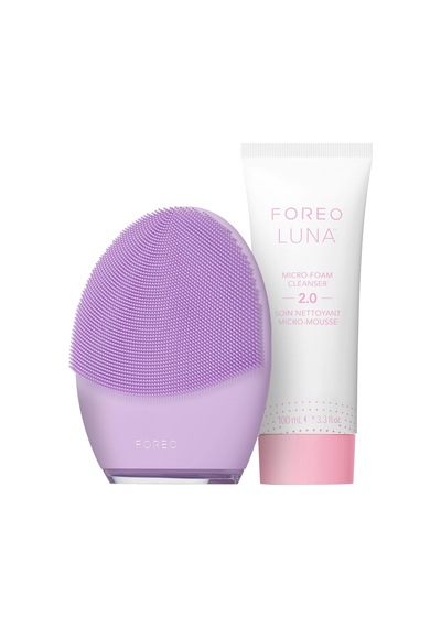 Deep & Gentle Luna 4 Sensitive Paketi - Hassas Cilt Temizleme Fırçası + Luna Micro-foam Face Cleanser 2, 100 Ml + Der