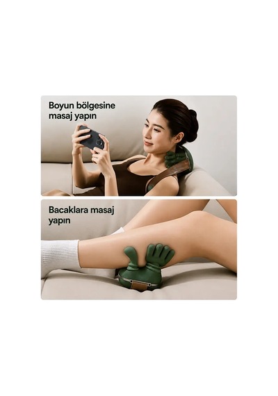 Ezere Relaxbuddy Pro Ovmalıısıtıcılı İnsan Eli Şeklinde Şarjlı Boyun Masaj Aleti- 5775