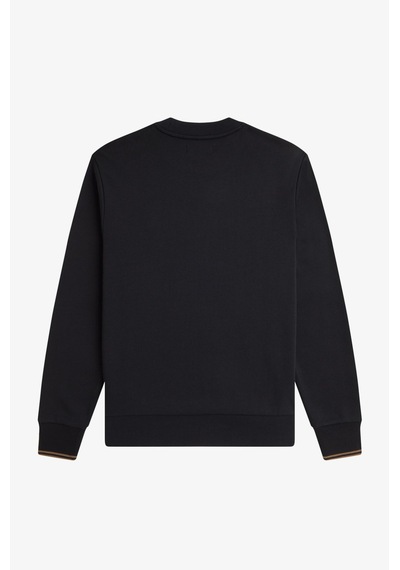 Fred Perry M7535 Crew Neck Erkek Sweatshirt Siyah