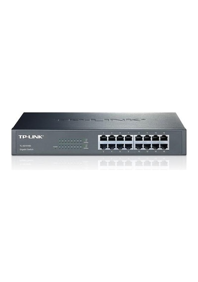 TP-Link Tl Sg1016D 16 Port 10/100/1000Mbps Rackmount Switch