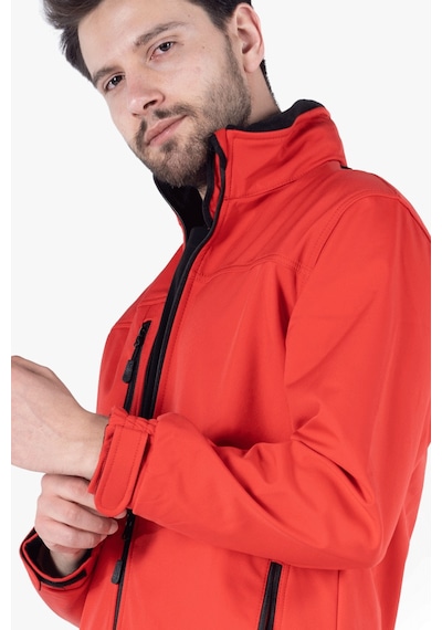 Owl Gizli Kapüşonlu Softshell Mont Kırmızı