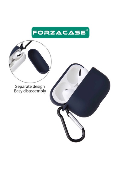 Forzacase Apple Uyumlu AirPods Pro 3 İle Anahtar Askılıklı Bluetooth Kulaklık Kılıfı - Fc1125 Beyaz