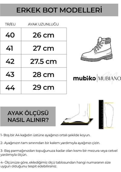 Mubiano Hakiki Deri Mbzyn2303-s Siyah Kauçuk Taban Fermuarlı Erkek Bot & Postal Siyah