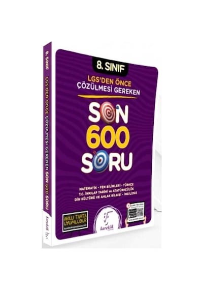 Karekök Yayınları 8. Sınıf Lgs Den Önce Çözülmesi Gereken Son 600