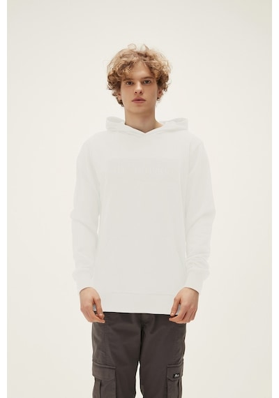 Bad Bear Erkek Insıde Patch Hoodıe Sweatshirt - Beyaz Beyaz