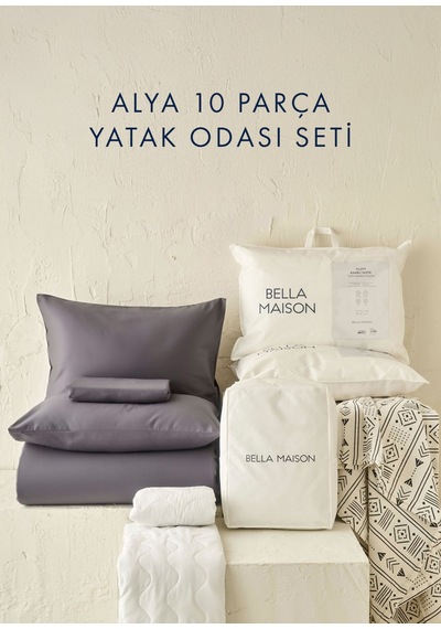 Bella Maison Alya 10 Parça Yatak Odası Çeyiz Seti Çok Renkli