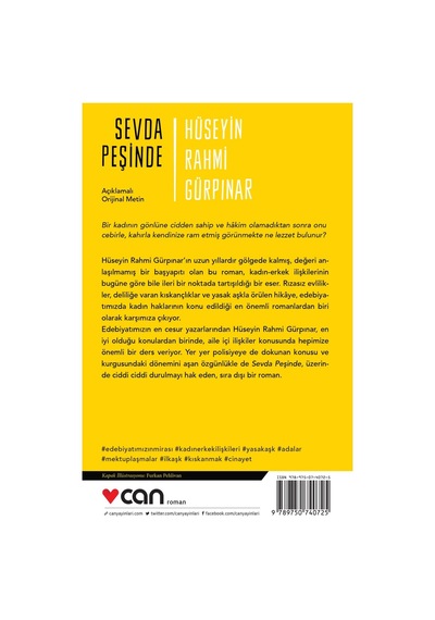 Sevda Peşinde - Hüseyin Rahmi Gürpınar -  Can Yayınları