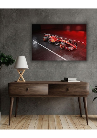 Formula 1 Motors Temalı Dekoratif Cam Tablo -28
