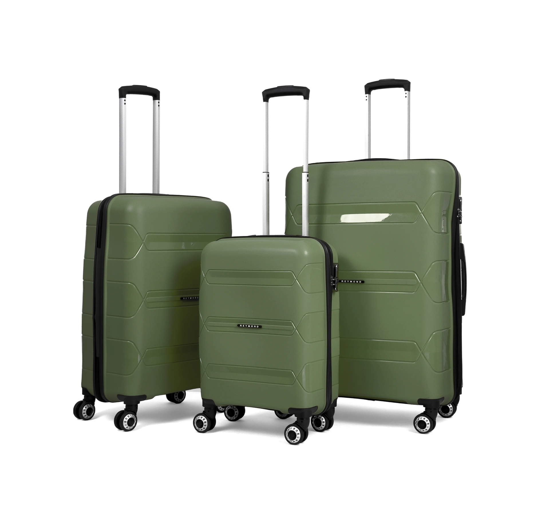 Lucas Polipropilen Kırılmaz Valiz, 3'lü Set Lacivert