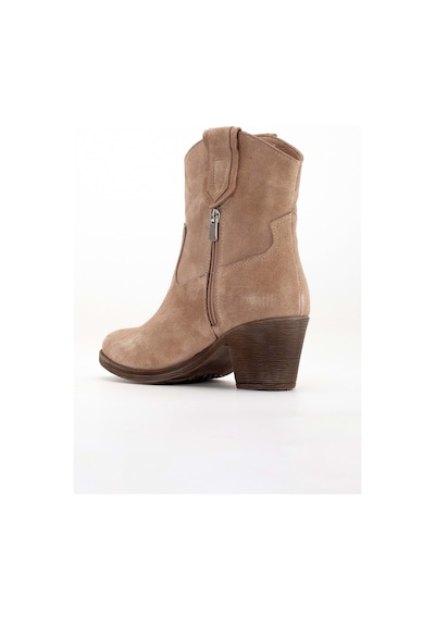 Analin Shoes Kadın Hakiki Deri Western Kovboy Bot Vizon