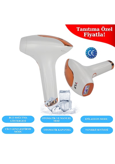 Yui Iplv16 Pro Otomatik Ve Manuel Atım Buz Lazer Epilasyon Cihazı