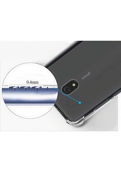Xiaomi Redmi 8A Kılıf Şeffaf Nitro Anti Shock Kapak Renksiz