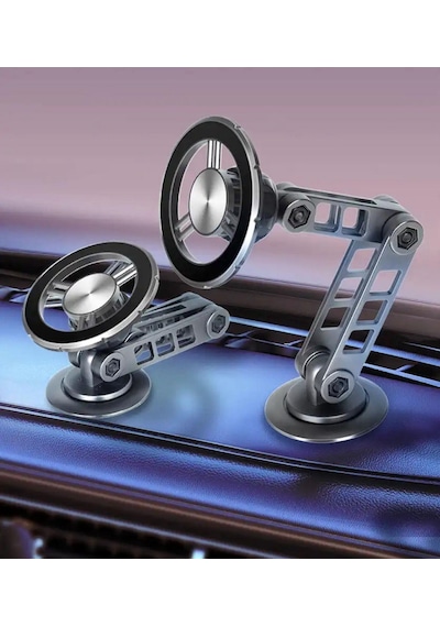 Katlanabilir Mıknatıslı Magnetic Metal Araç İçi Telefon Tutucu Fonksiyonel Yüksek Kalite