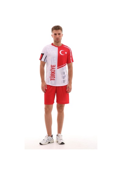 Sportech K0164 Türkiye Forma Takımı Tek Kelime Isim Ve Numara Yazılır Beyaz