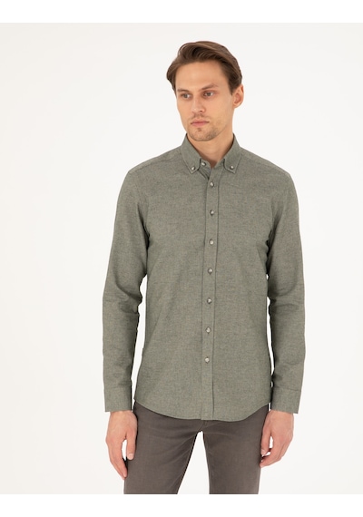 Pierre Cardin Erkek Haki Gömlek Desenli 50293756-vr027 Haki