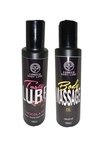 Cobeco Chocolate Tasty Lube&body Massage Oil Çikolata Aromalı 100ml Ve Vücut Masaj Yağı 100ml