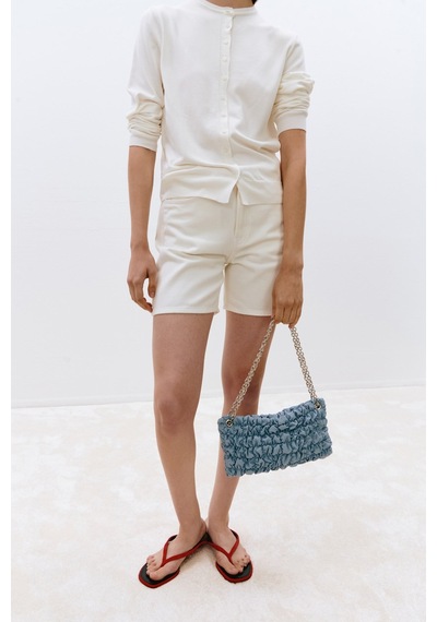Suud Collection Ekru Everly Denim Şort
