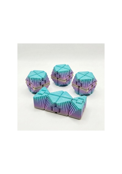 Gradient Renkli Infinity Cube: 3d Baskı Sonsuz Döngü Fidget Oyuncak