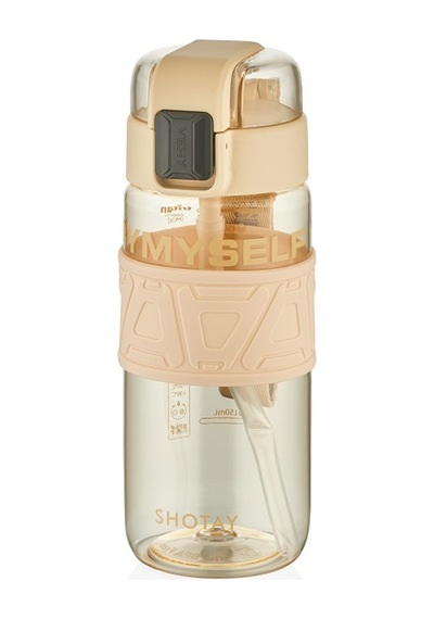 Shotay St-7223 600ml Krem Pipetli Tritan Matara Krem