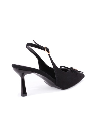 Dagoster Dza07-12042727 Siyah 8 Cm İnce Topuklu Abiye Kadın Ayakkabı