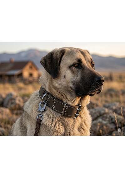 İri Ve Büyük Cinsler İçin Kanğal Köpek Tasması 80x5 Cm Siyah