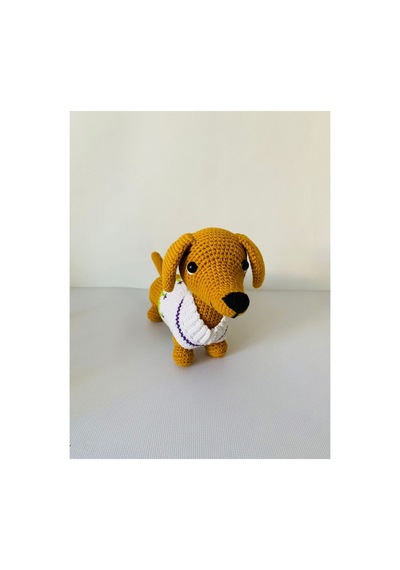 Adenya Sepeti Amigurumi Sosis Köpek Sarı