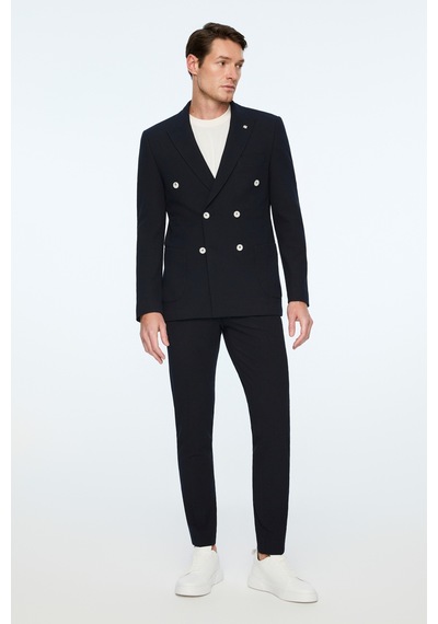 Morven Erkek Lacivert Poliviskon Trend Desenli Slim Fit Sivri Yaka Kruvaze Takım Elbise 26ms001018200 Lacivert Morven Erkek Lacivert Poliviskon Trend Desenli Slim Fit Sivri Yaka Kruvaze Takım Elbise 26ms001018200 Lacivert