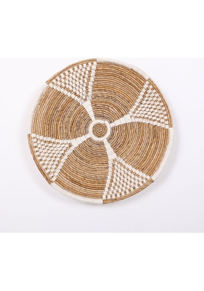 Peru 60x13 Cm Çap- Doğal Abaka Duvar Tabağı