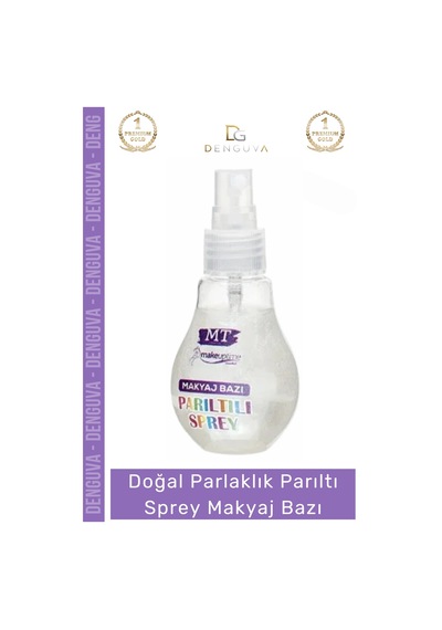 Kozmetik Işıltılı Aydınlık Pürüzsüz Canlı Görünüm Doğal Parlaklık Parıltılı Sprey Makyaj Bazı