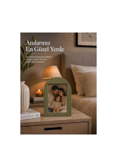 Modern Dekoratif Şık Masa Saati Çift Taraflı Çerçeve Ve Saat Haki Haki