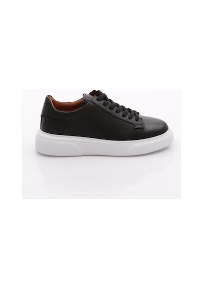 Dgn Leo Erkek Sneakers Ayakkabi Siyah Antik Beyaz