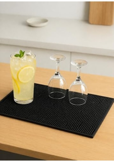 Bıçak Kurutma Matı 30x50 Cm Emici Kahve Barı Aksesuarları Sızdırmaz Mutfak Tezgahı Koruyucu Mat Dekoratif Desenl