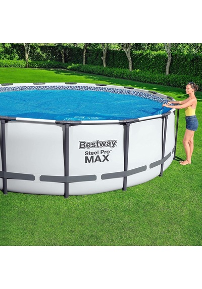 Bestway Flowclear Güneş Örtüsü, Ø 356 Cm, Yuvarlak 366 Cm Ve 396 Çok Renkli