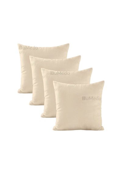 Dekoratif 4'lü Kırlent Yastık Kılıfı Seti - 42 X 42 Cm - Sarı